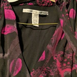 Silk low cut midi dress